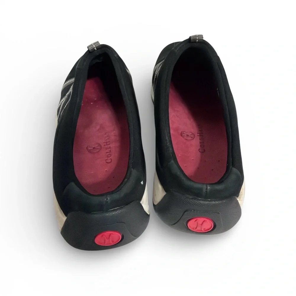 Cole Haan Women's Black and Gray Slip-On Sneakers